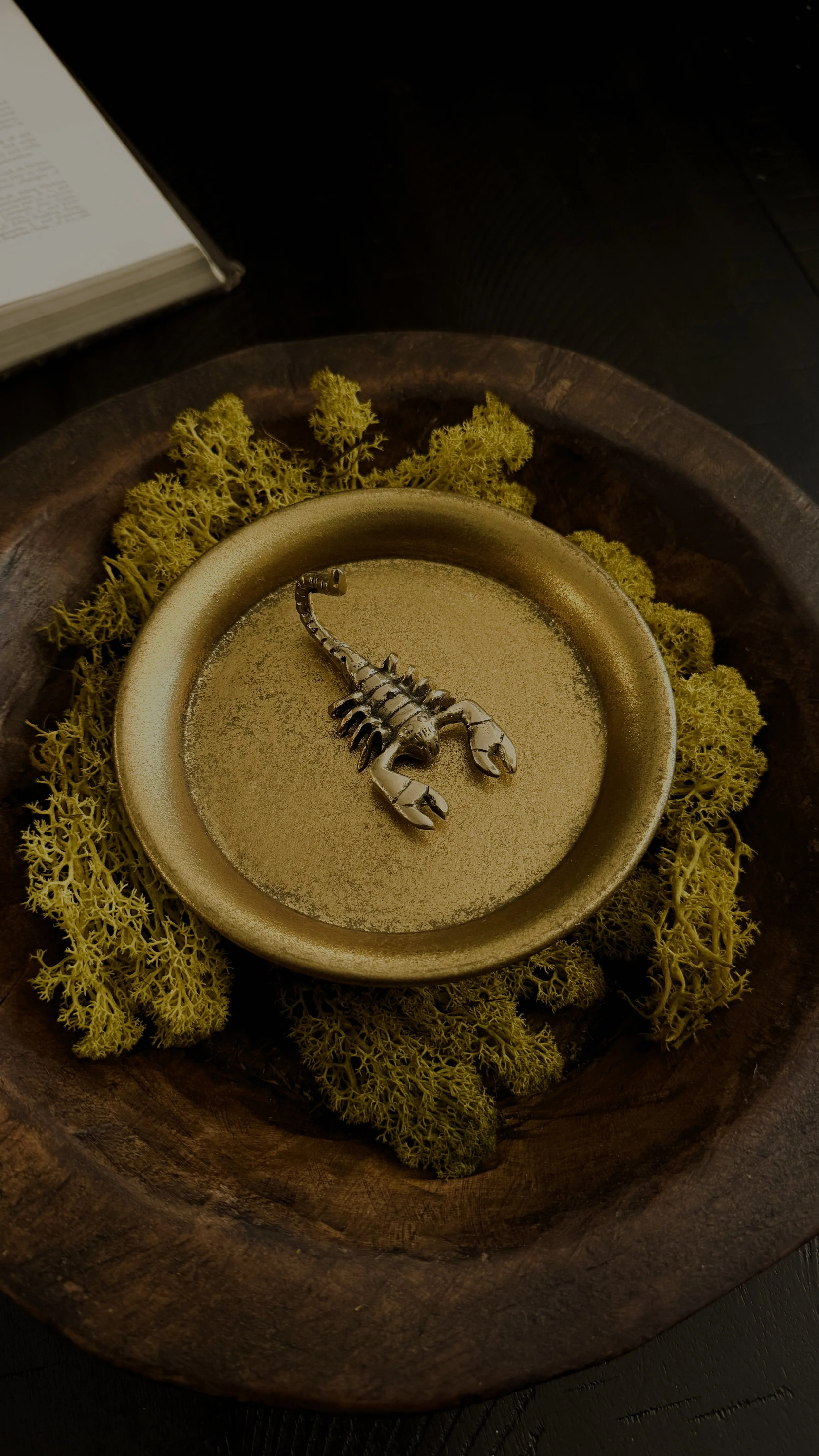 Gold Scorpion Incense Holder
