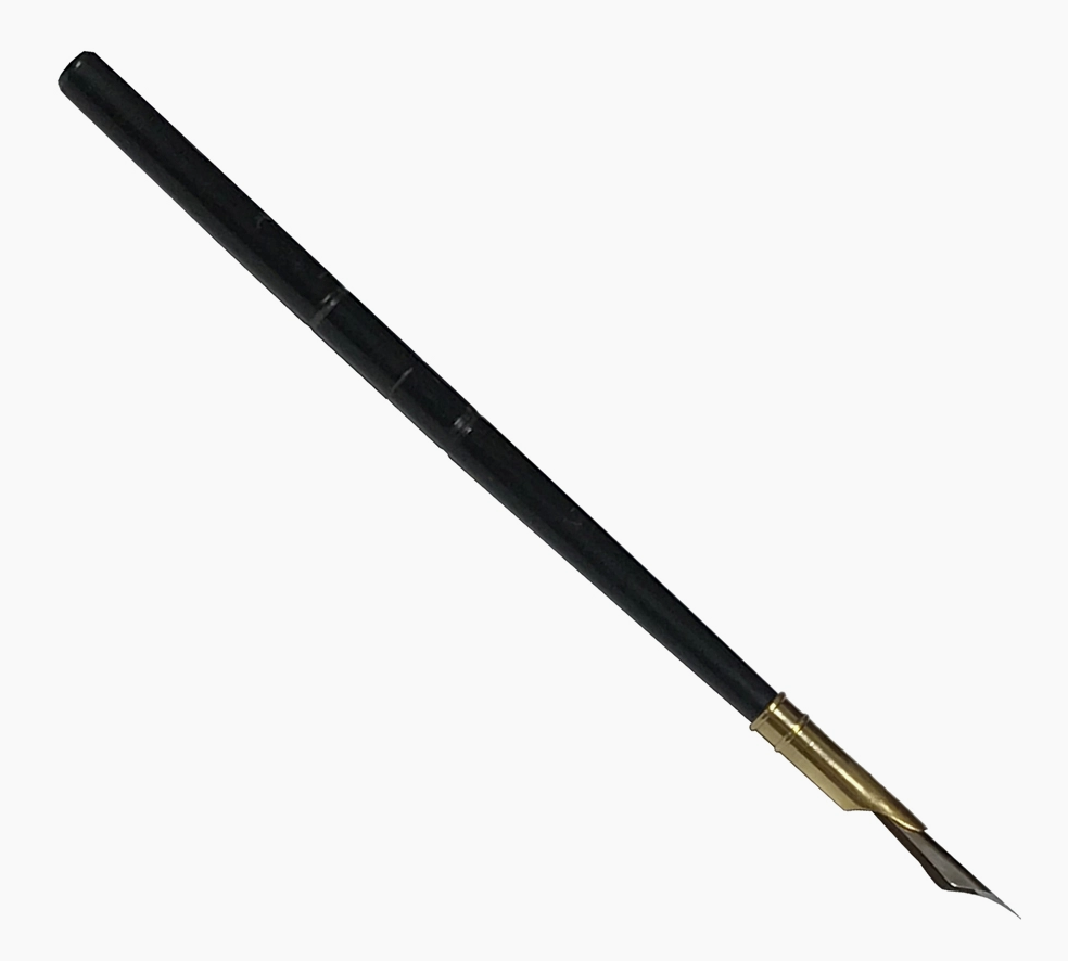 Horn Writing Pen with Brass End and Stainless Steel Nib