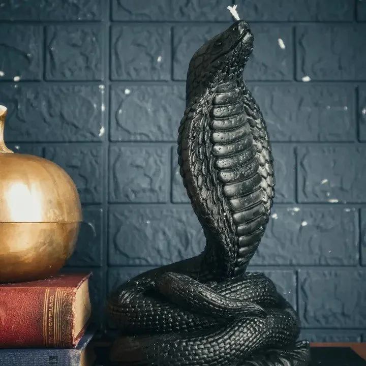 Cobra Figure Candle