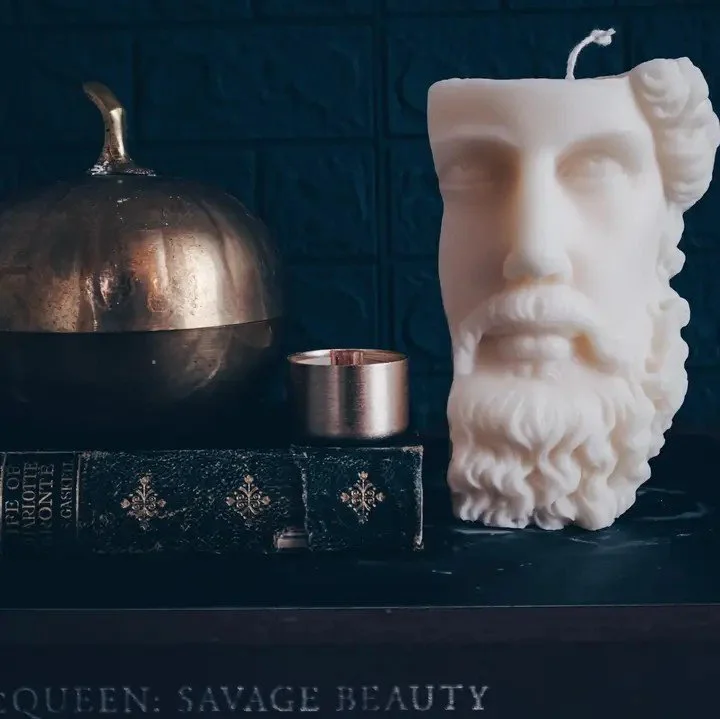 Zeus Figure Candle