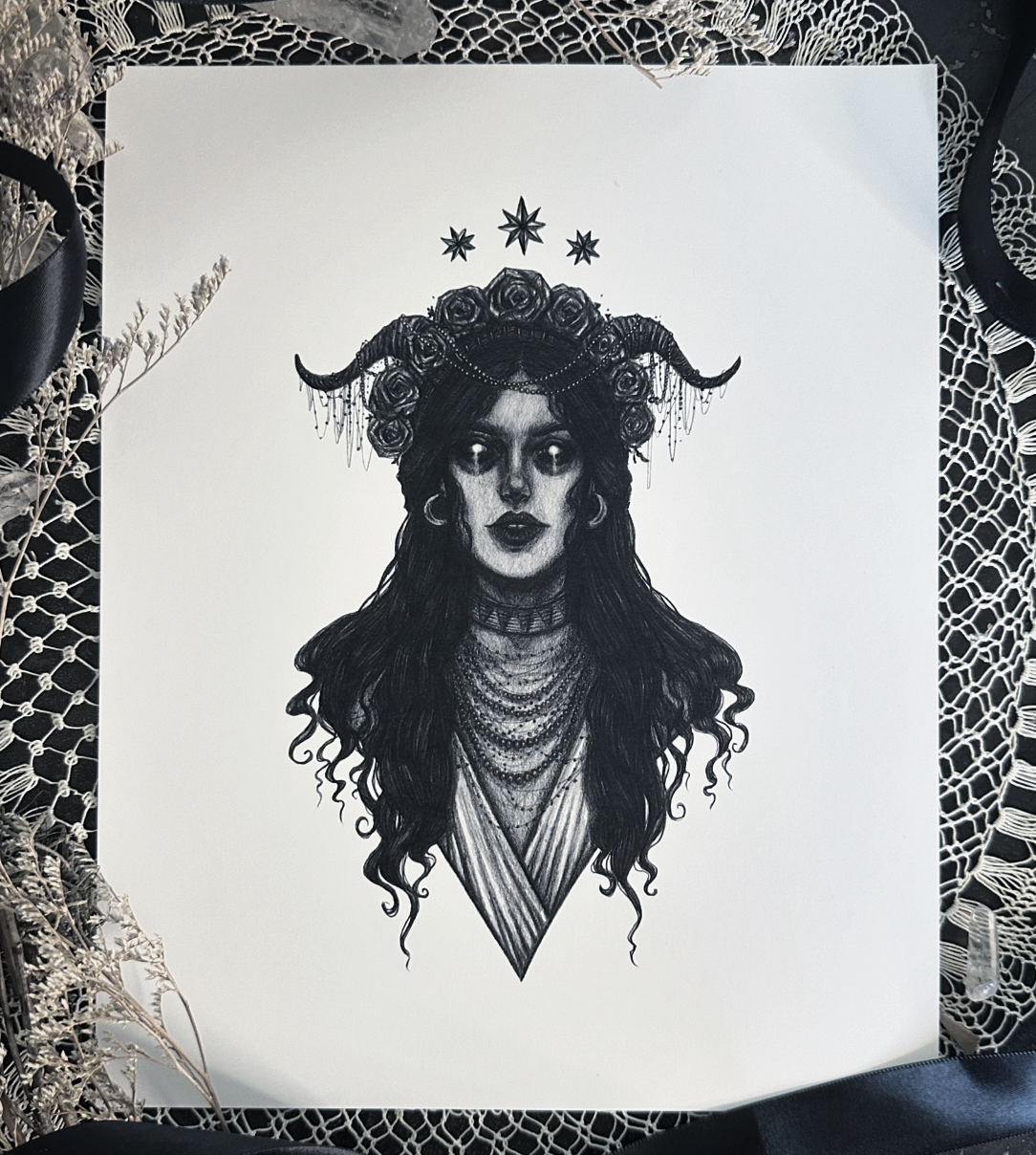 Lilith 8x10 Fine Art Print - Demon of Jewish Lore