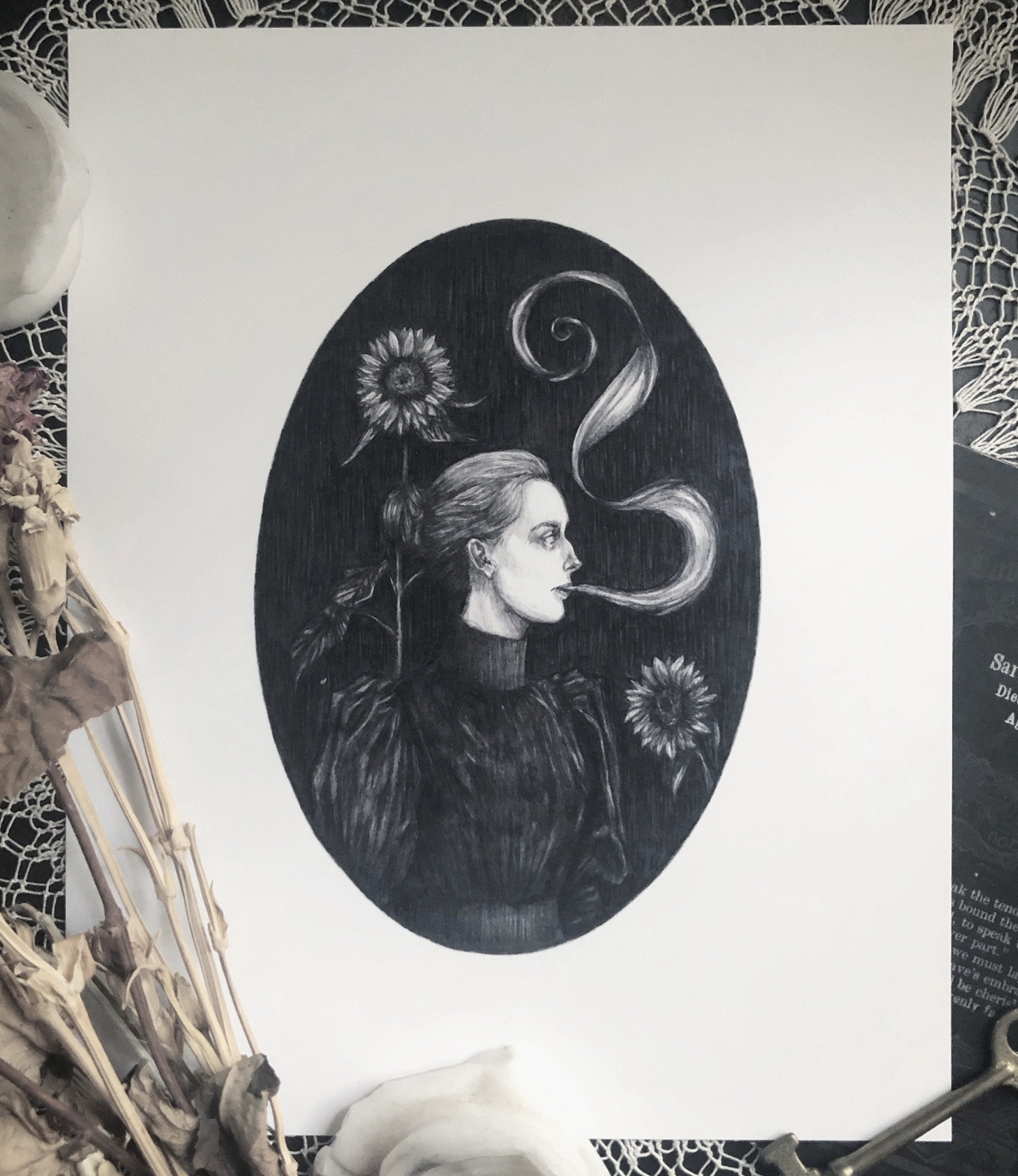 Midnight Blooms Print 5x7