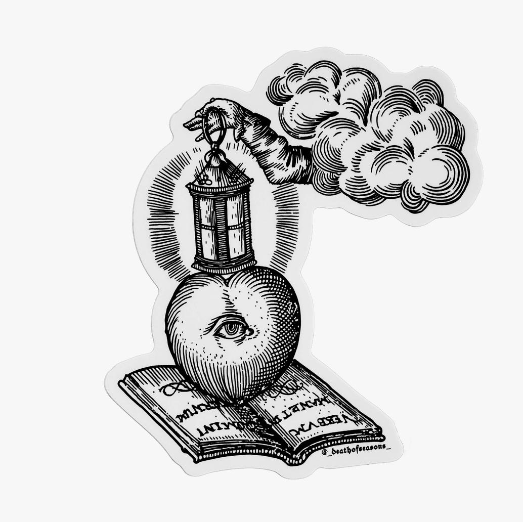 Heart Lantern Sticker