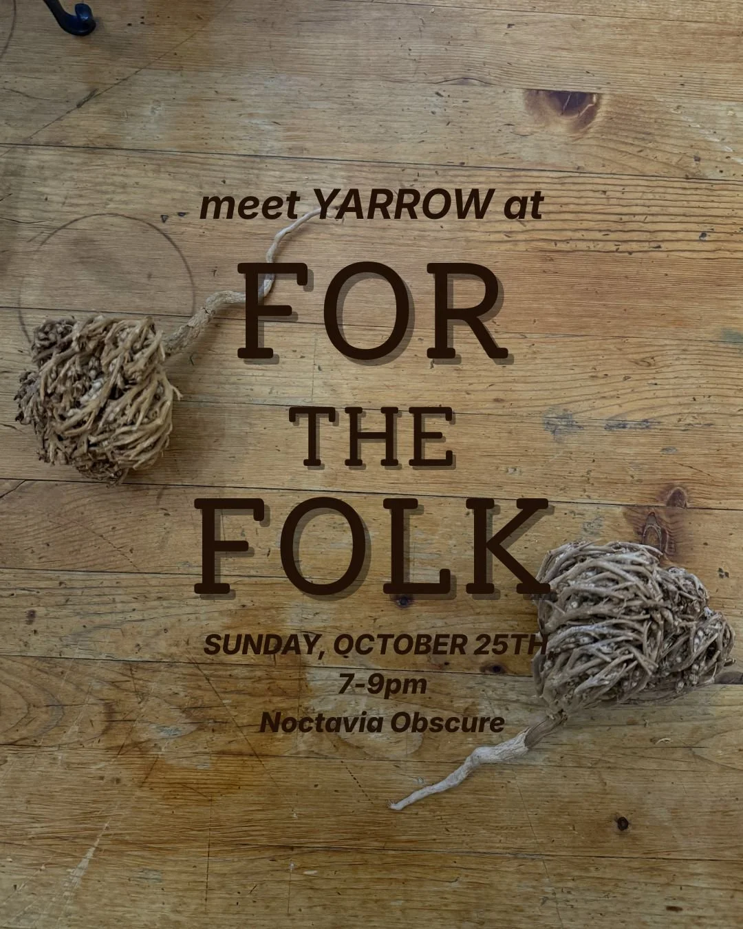 OCTOBER MEETUP - Yarrow / Protection / The Wounded Healer / Witch’s Herbs SUNDAY, OCTOBER 25TH, 7-9pm