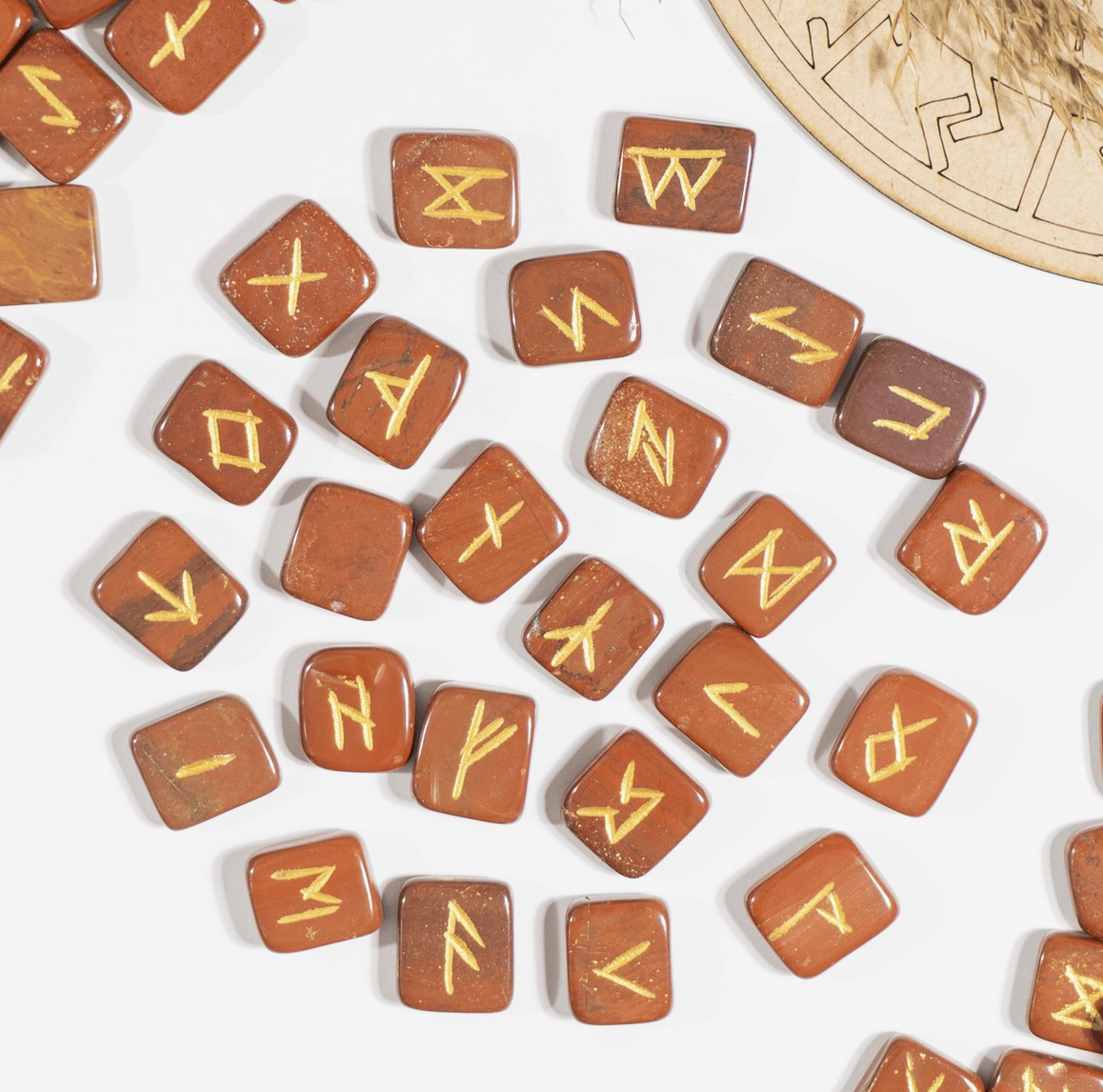 Red Jasper Rune Set