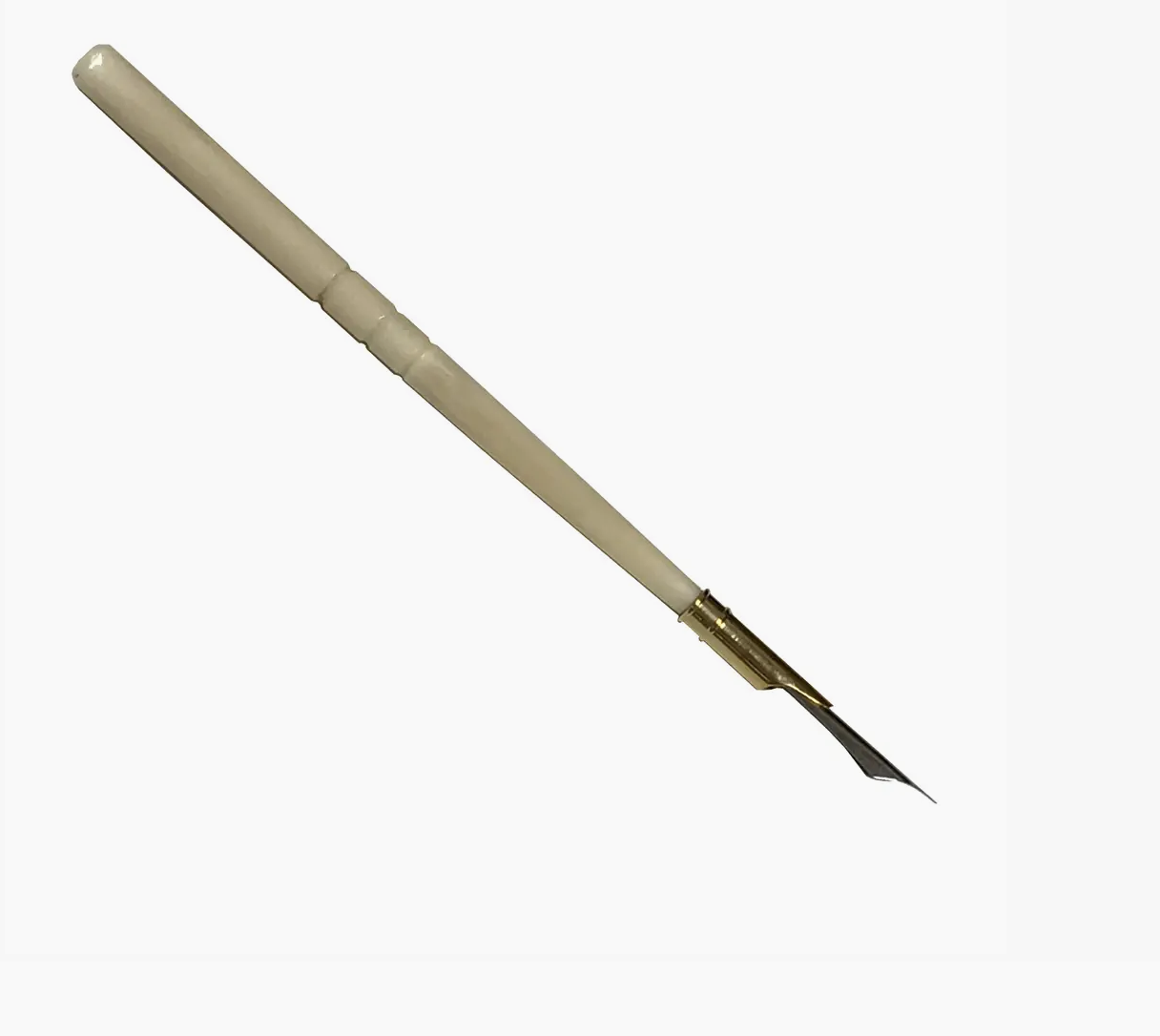 Off-White Turned Genuine Ox Bone Nib Pen | Writing supplies