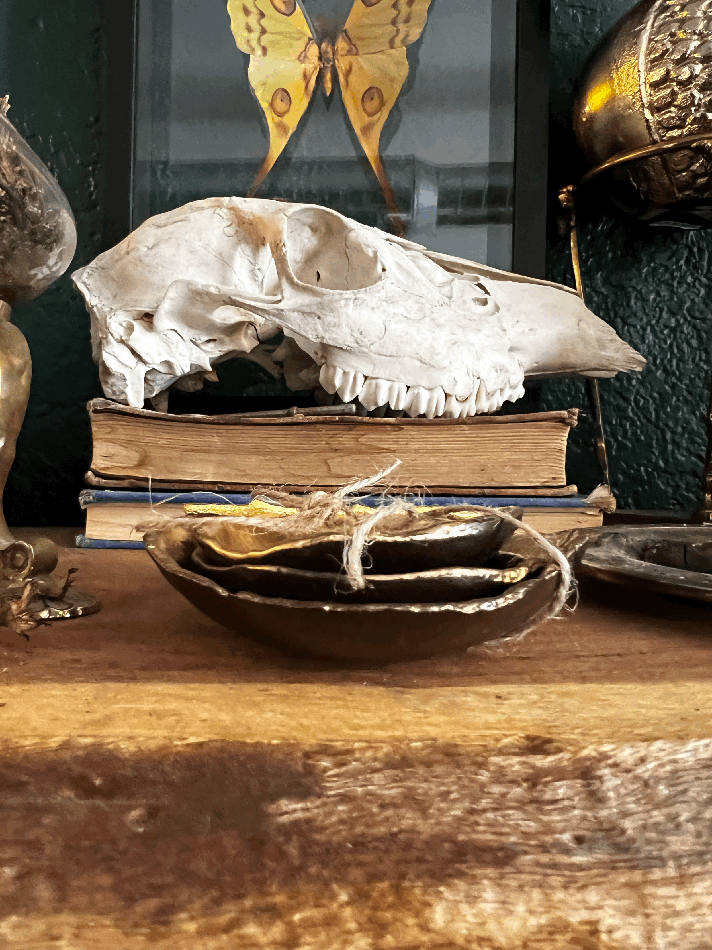 Set of Three Offering Dishes with Spoon