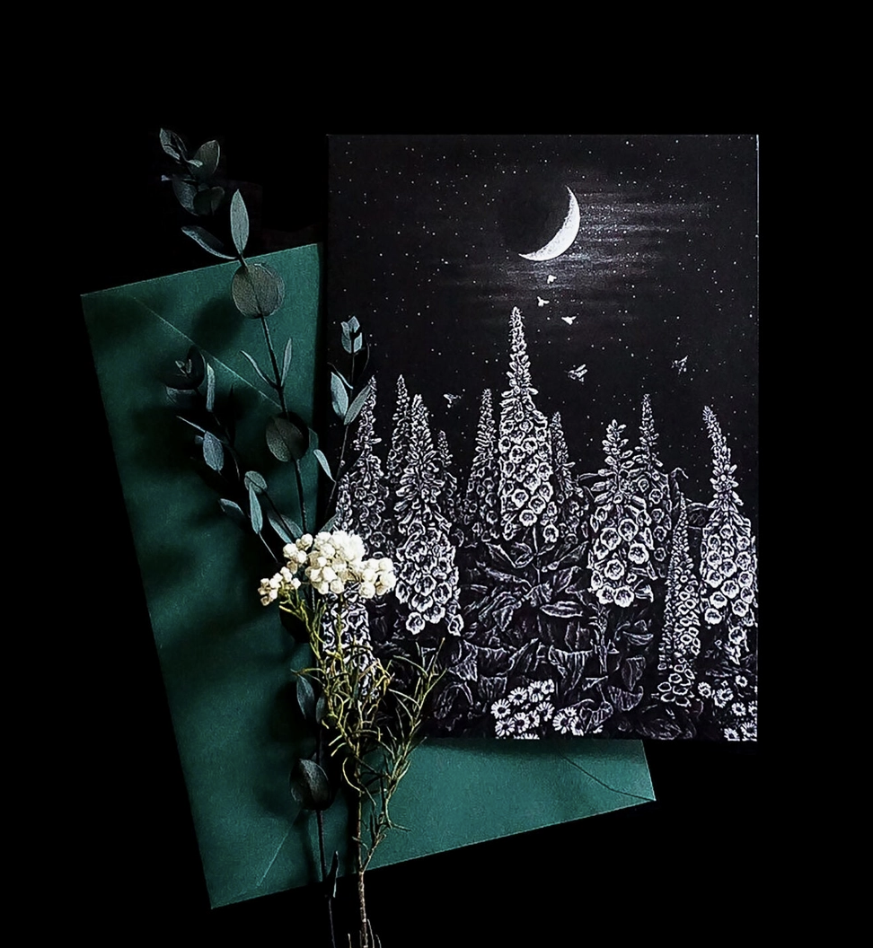 Foxglove Greeting Card
