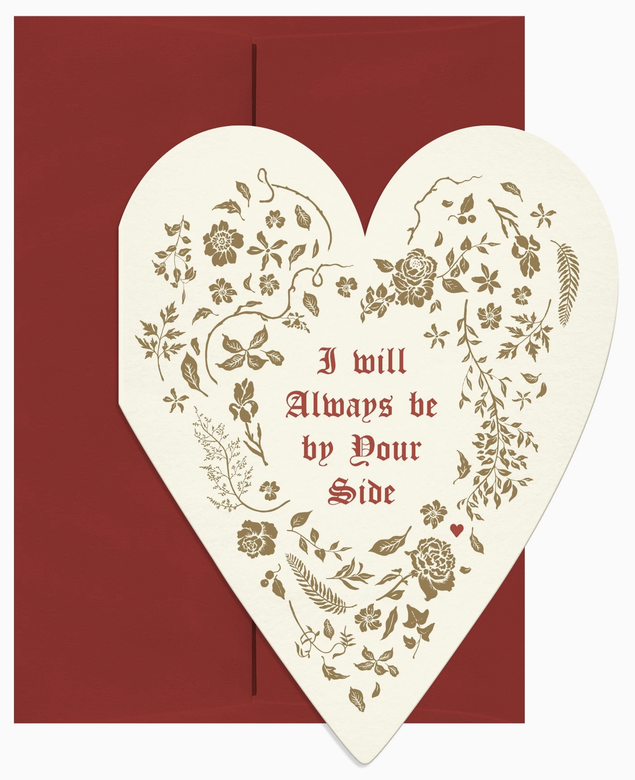 By Your Side Heart Greeting Card