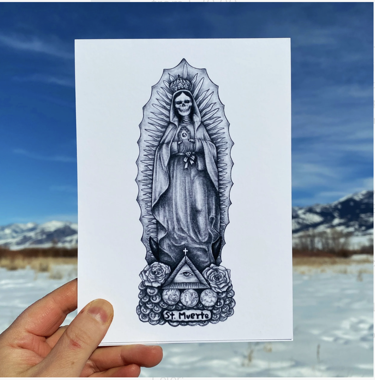 Santa Muerte Print 5x7