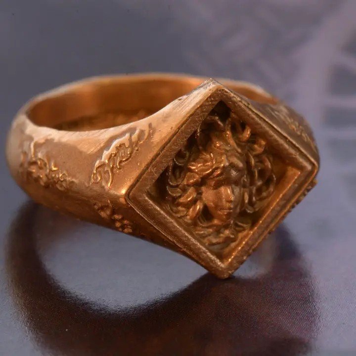 Empowerment - Medusa Bust Signet Ring
