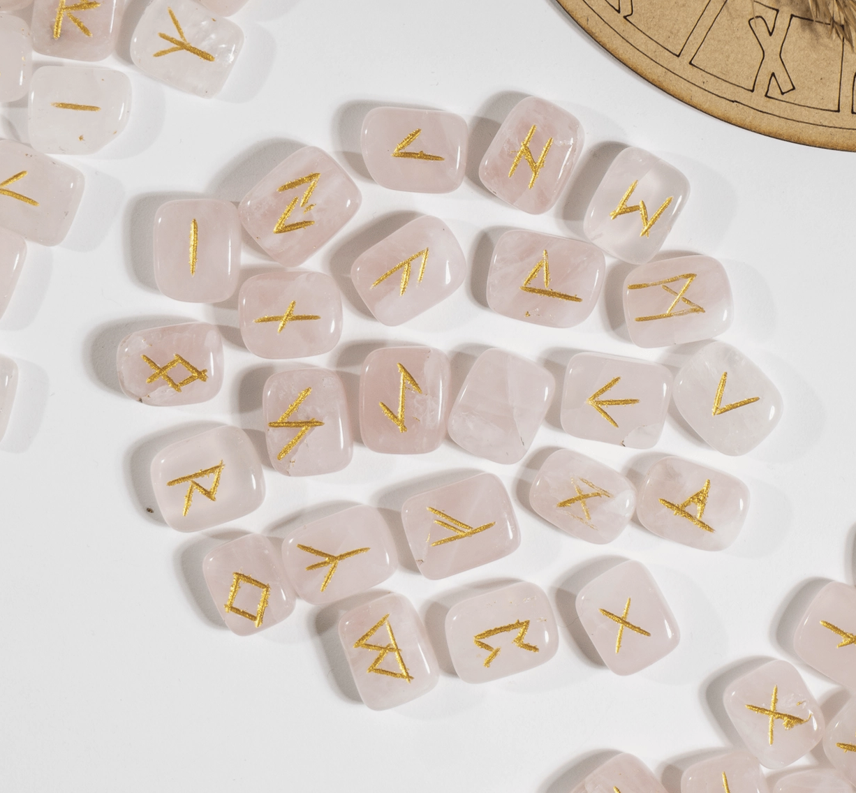 Rose Quartz Rune Set