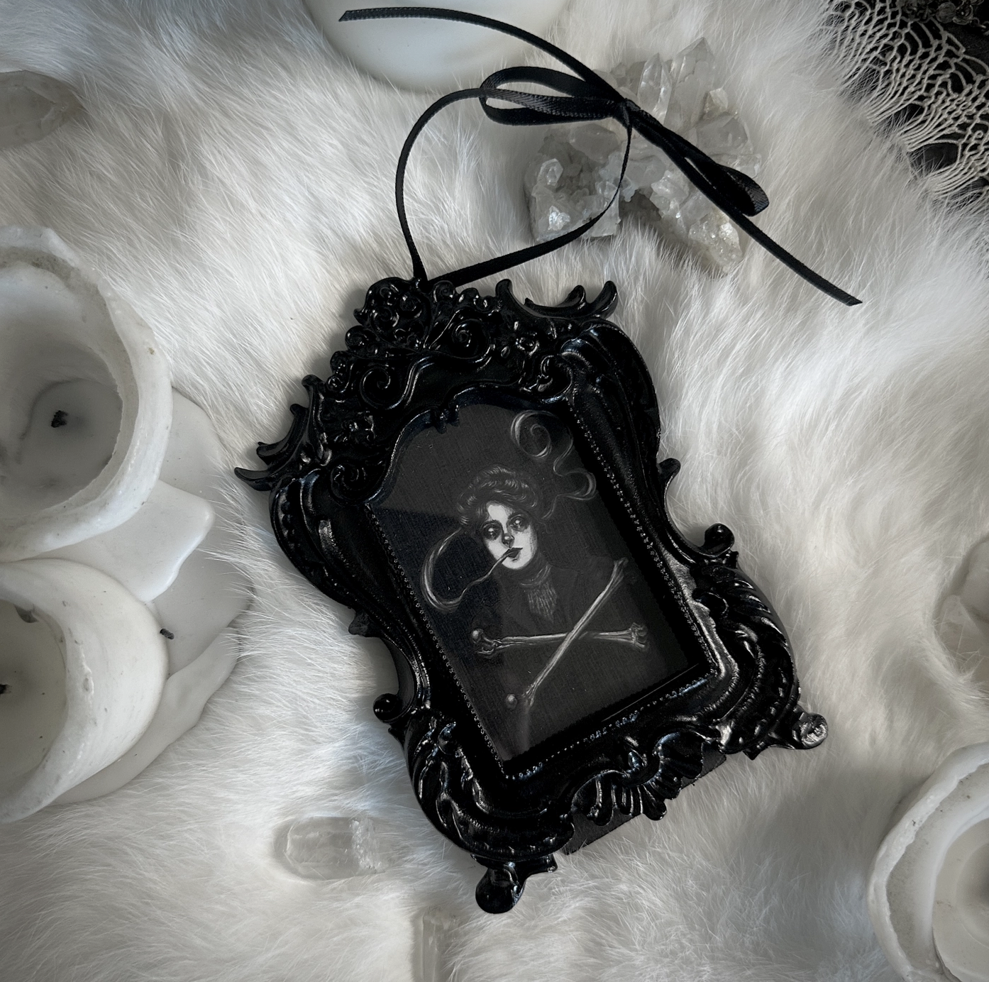 The Medium Mini Ornate Black Framed Art Print