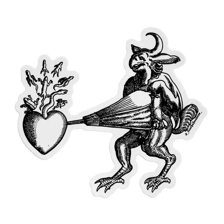 Heart Demon Sticker