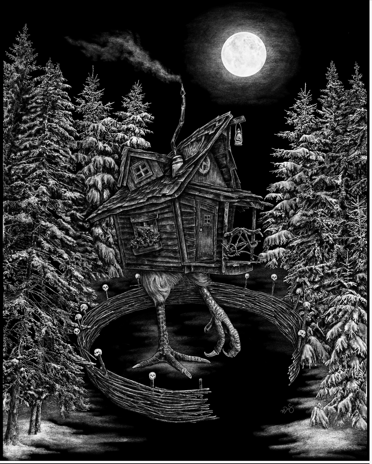 Baba Yaga’s Hut Print