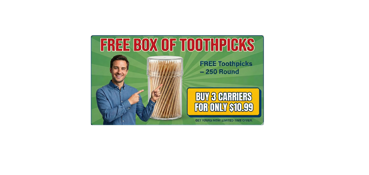 Toothpick Carrier Trio + FREE Toothpicks