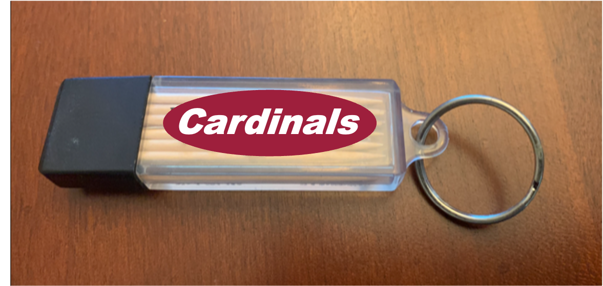 Cardinal Red & Black ToothPick Carrier