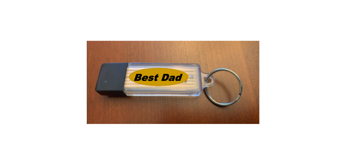 Best Dad Toothpick Carrier - Sunny Gold