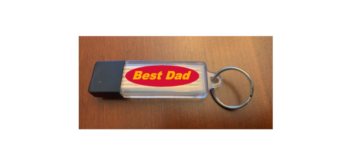 Best Dad Toothpick Carrier - Bold Red