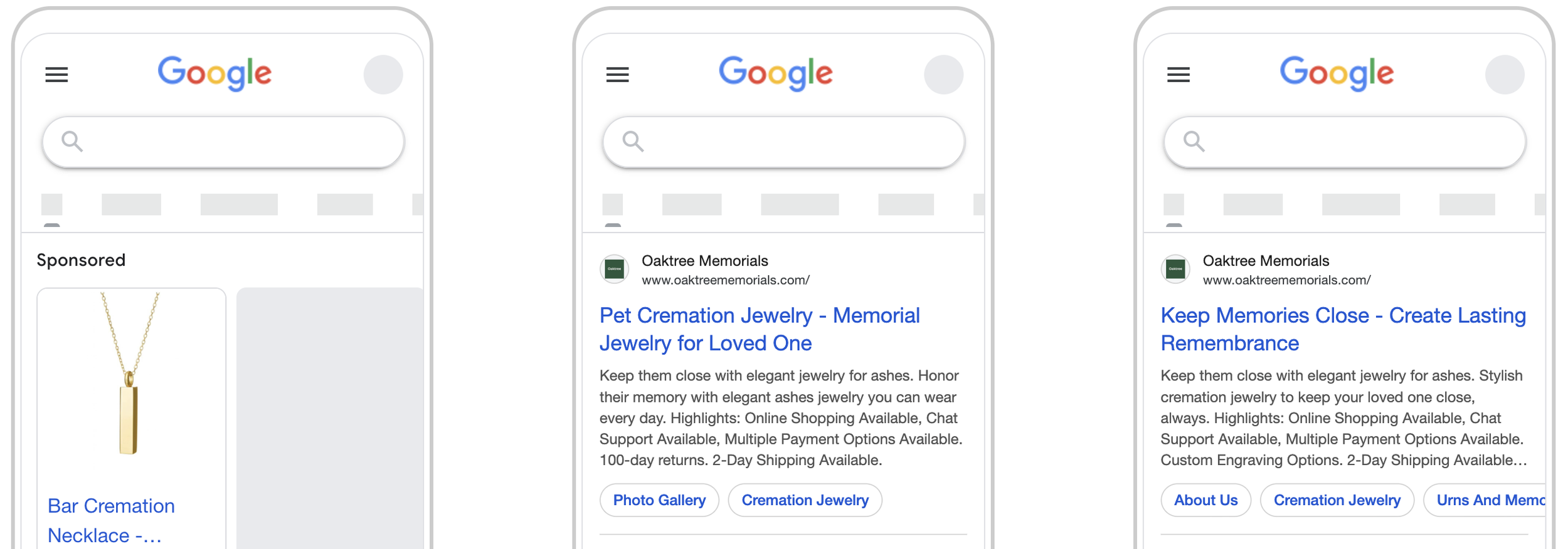 ecommerce google ad types