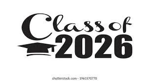 Text saying "Class of 2026" with a graduation cap graphic