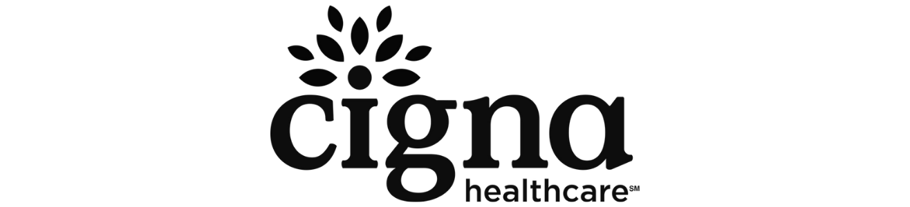 The Cigna Healthcare logo with black text and icons on a white background.