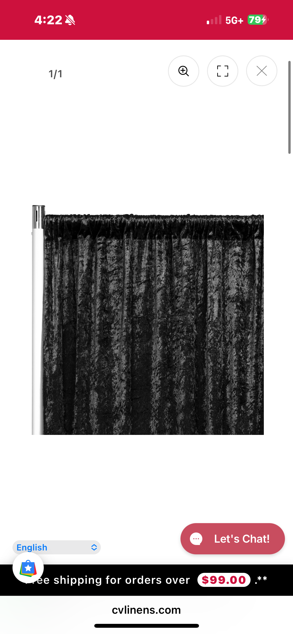 Black Velvet Drapes