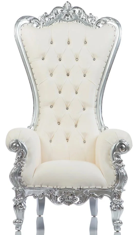 Silver Throne Chair