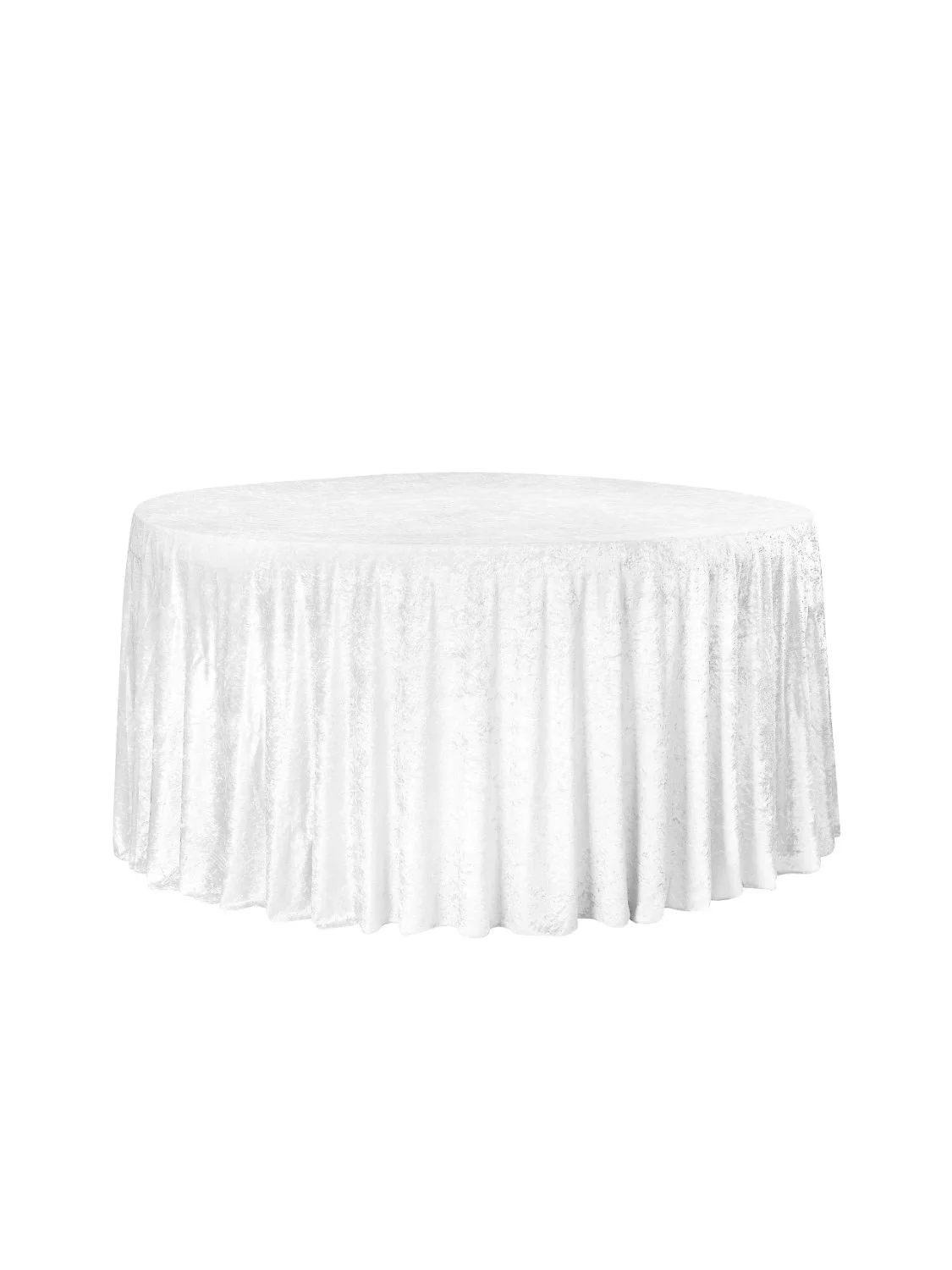 White Velvet Table Cloth