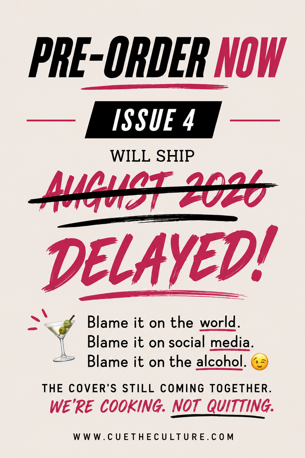 Cue The Culture – Issue 4 (Pre-Order)