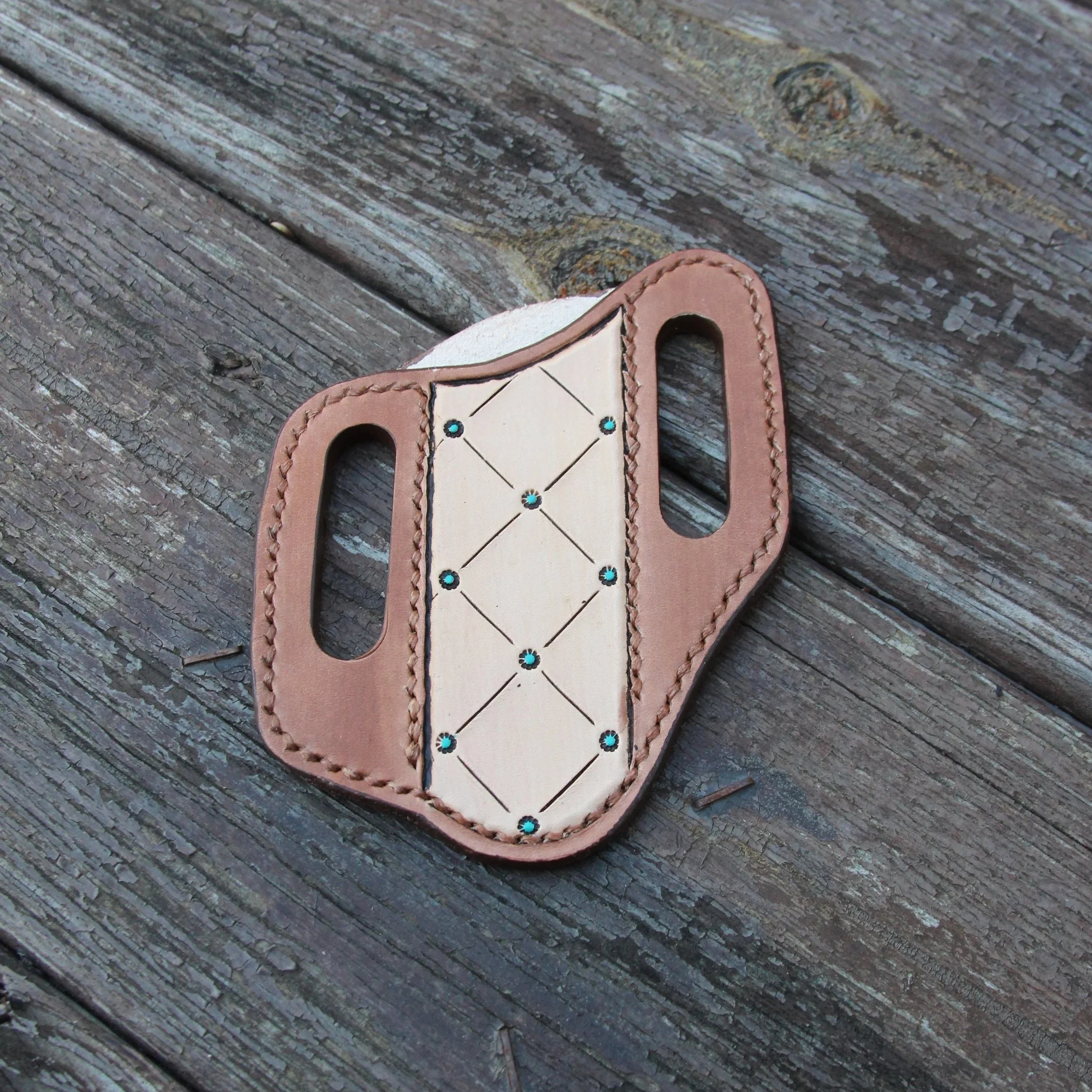 Teal Dot Knife Sheath