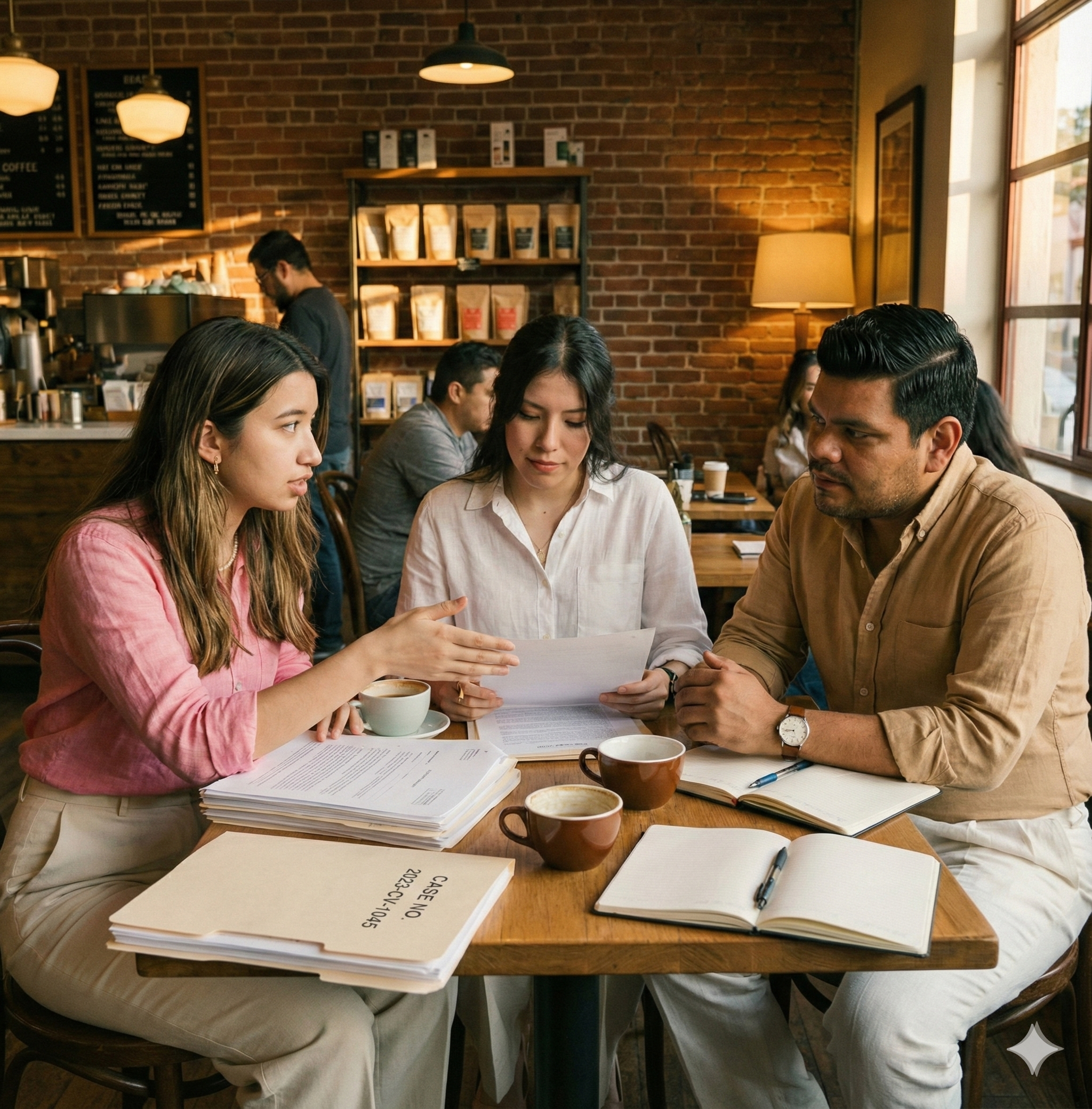 Equipo 606 discute un asunto