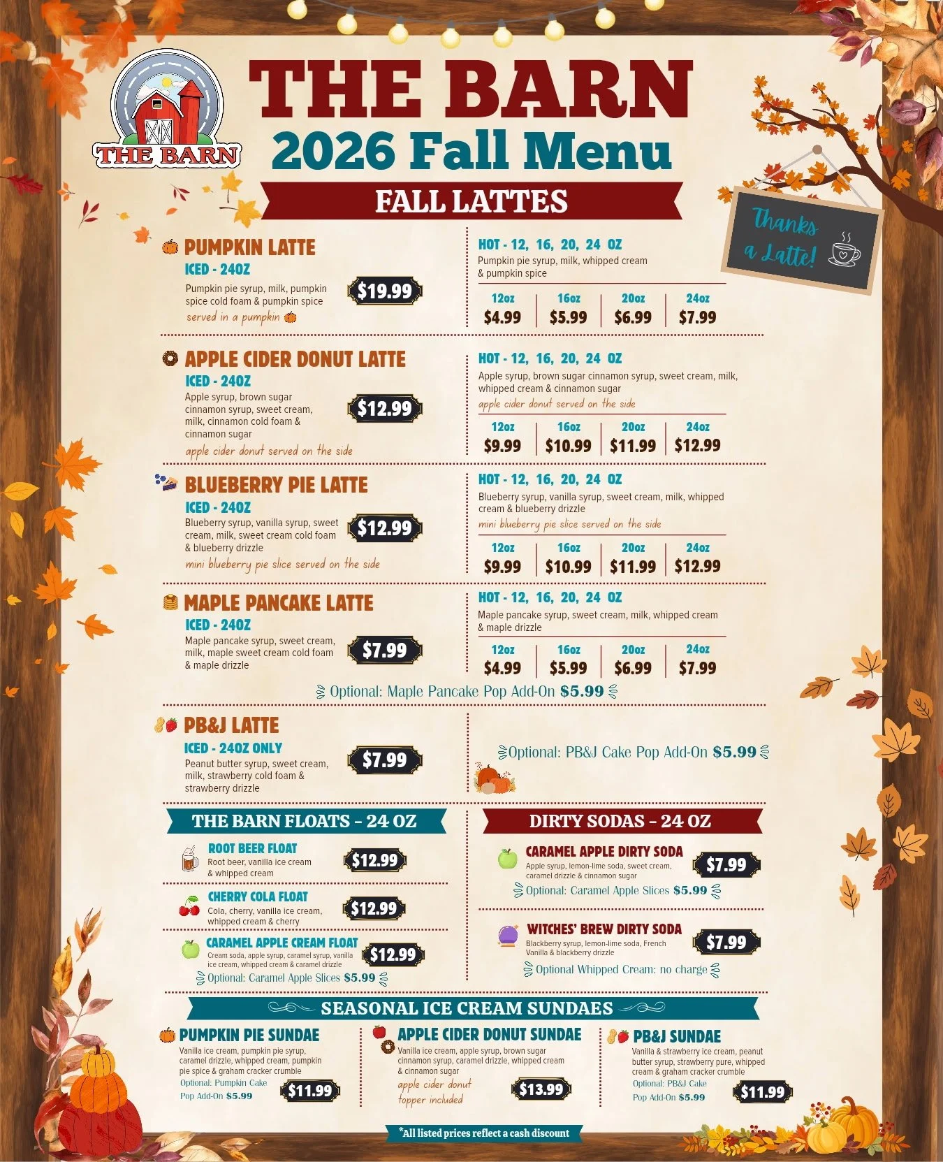 Fall Menu is Here!