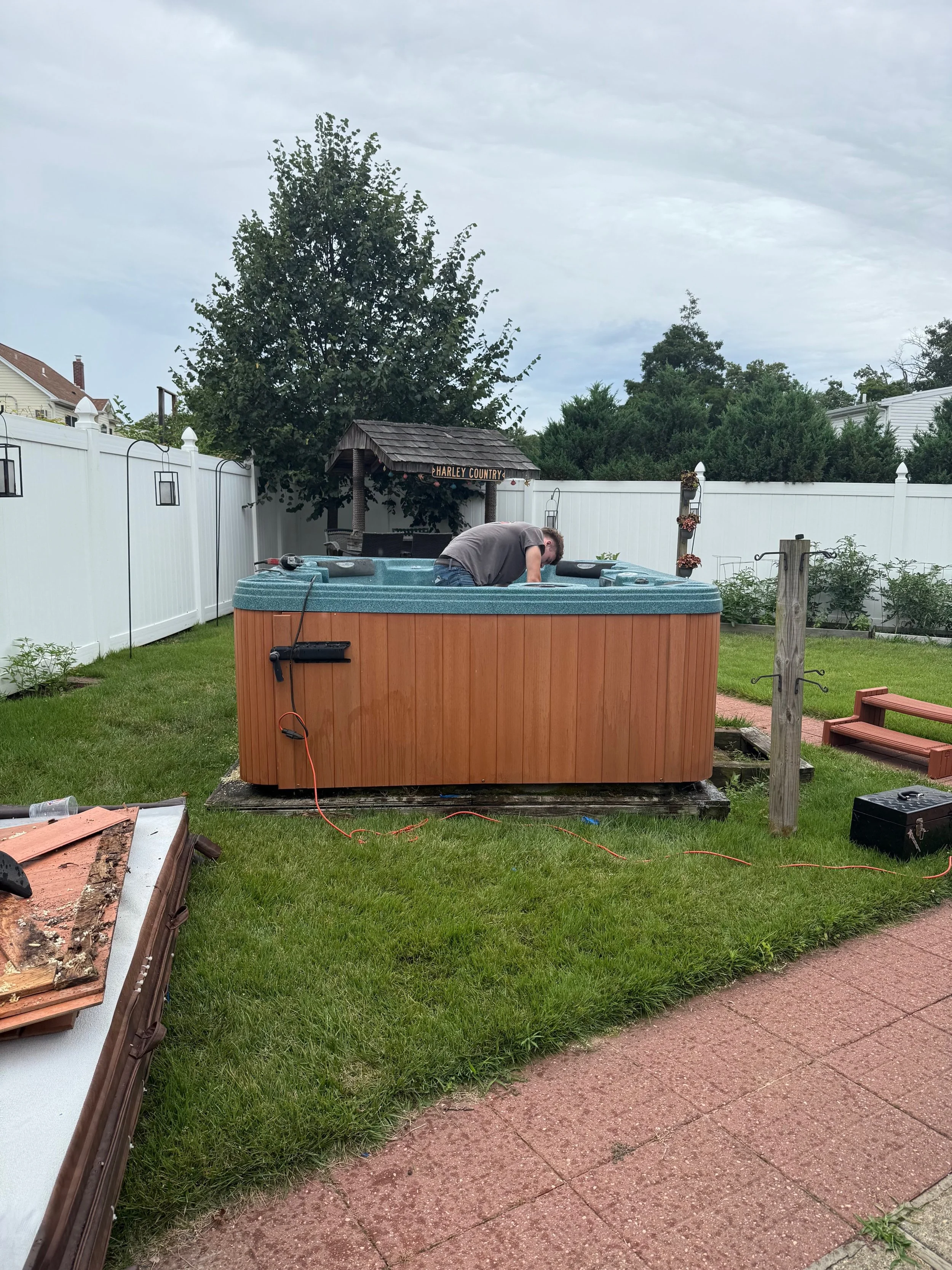 hot tub removal
