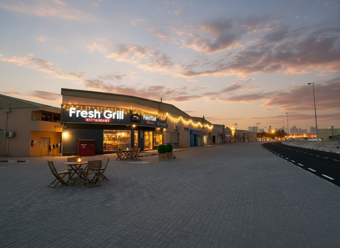 Industrial-grade retail and distribution units in Ajman with high-capacity 3-phase electricity.