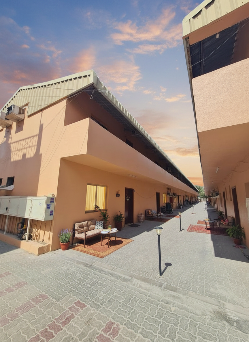 Executive Staff Accommodation Entrance and Walkway