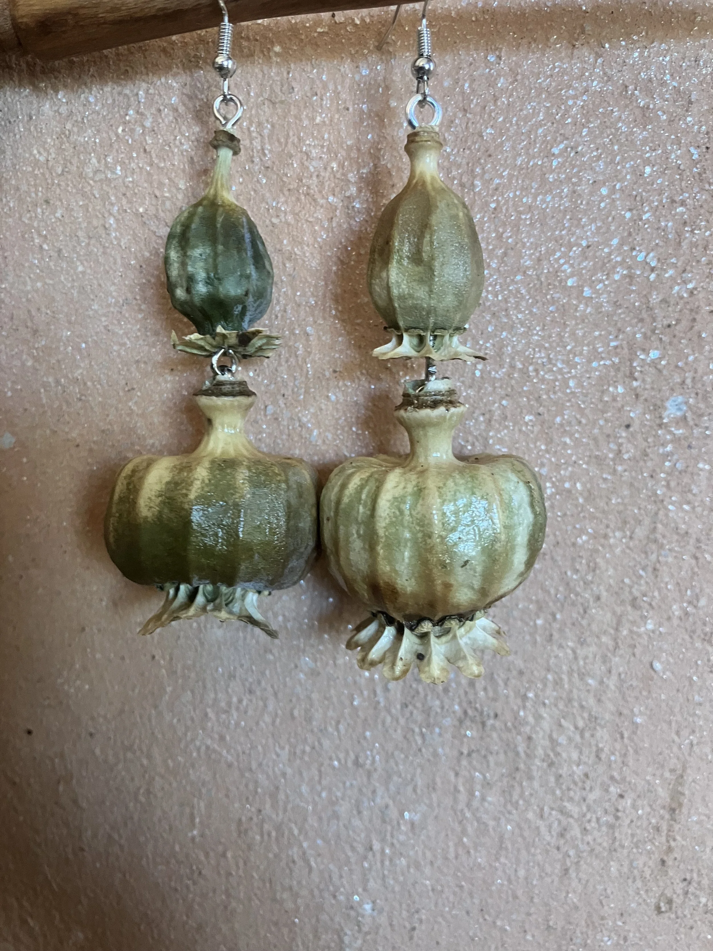 Double Poppy Pod Earrings