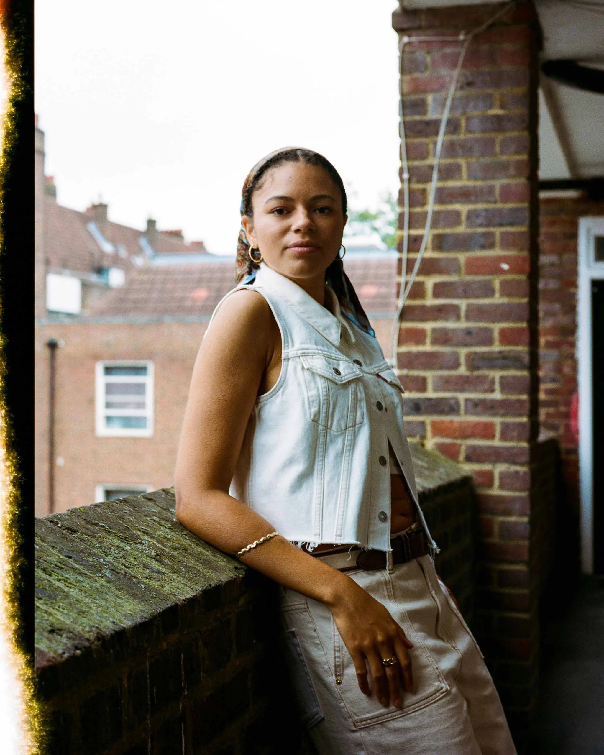 Portrait of woman on balcony, photography, London UK_1.jpg