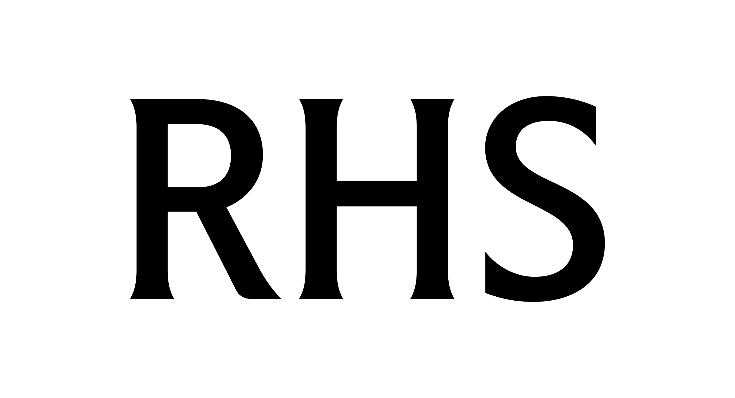 Black text on white background that says 'RHS'.