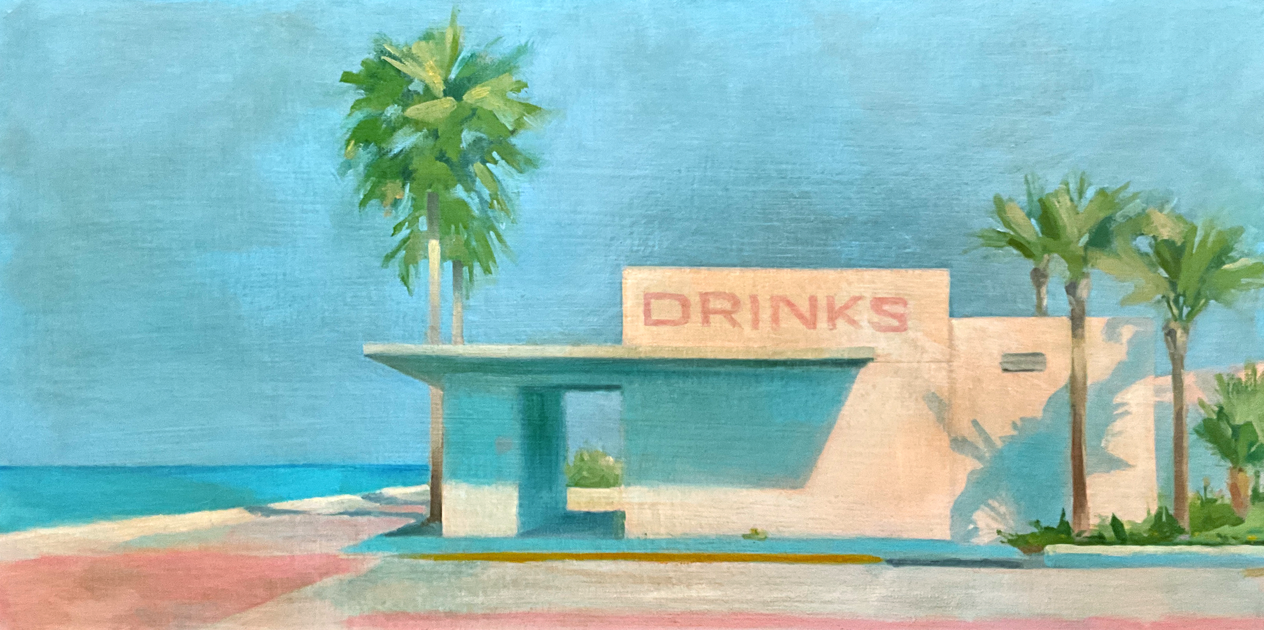 Quiet Front No. 1
2025
Oil on Linen Panel 
10" x 20"