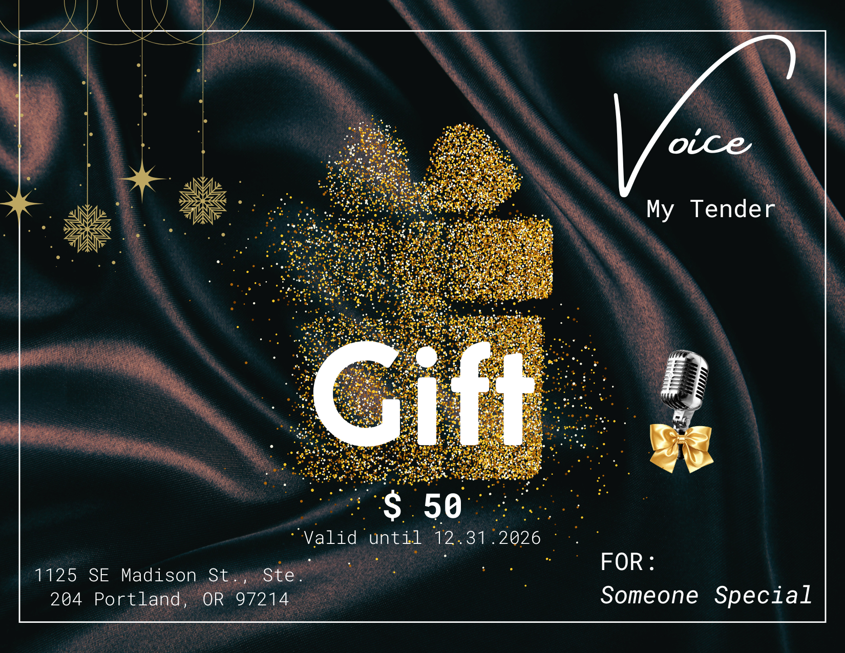 Music Lessons Gift Certificate