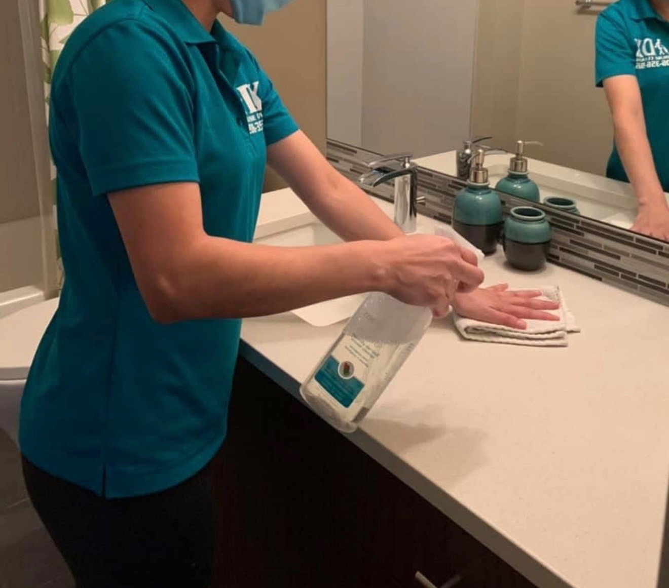 DX House Cleaning team at work