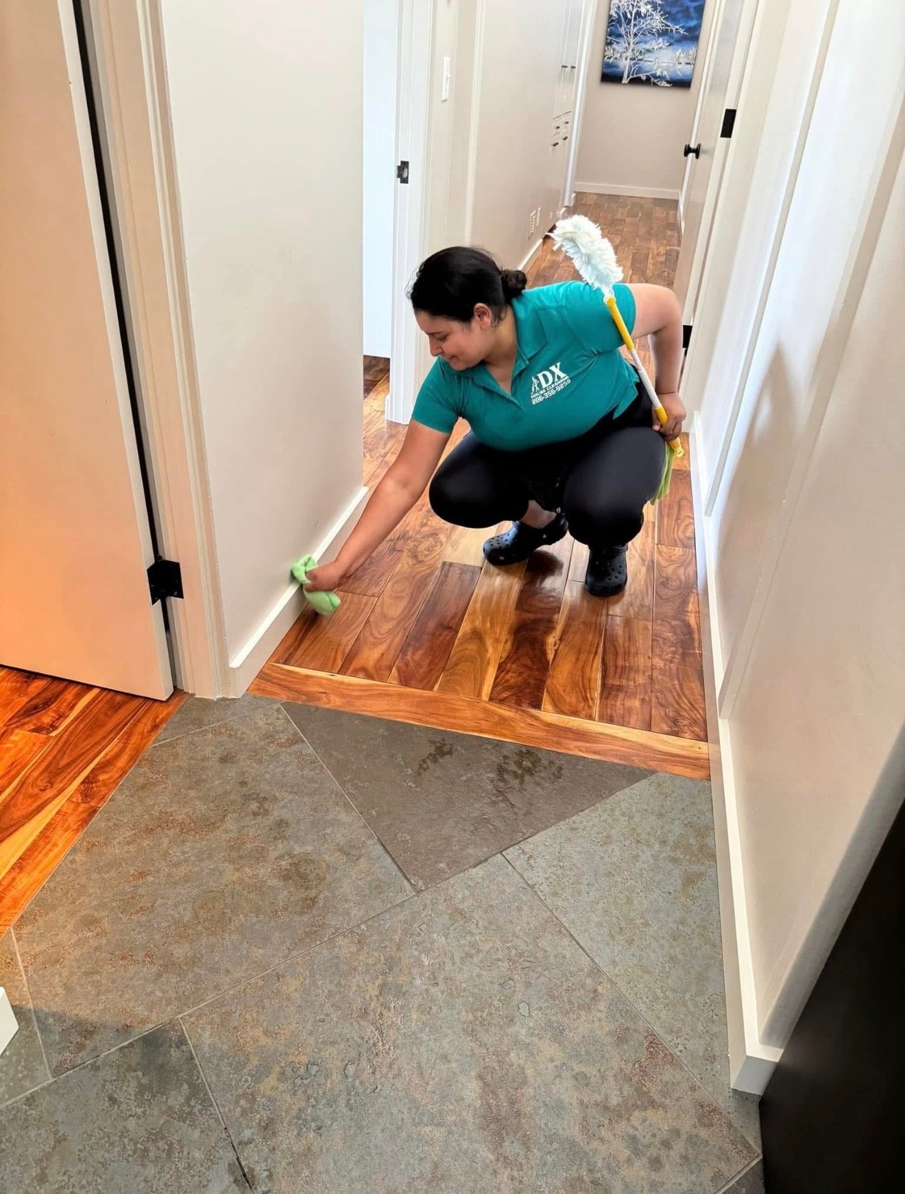 Cleaned home space with fresh finish