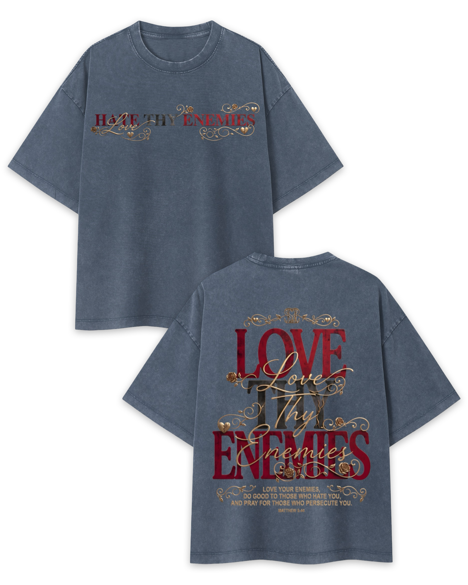 Love Thy Enemies Vintage Boxy Tee