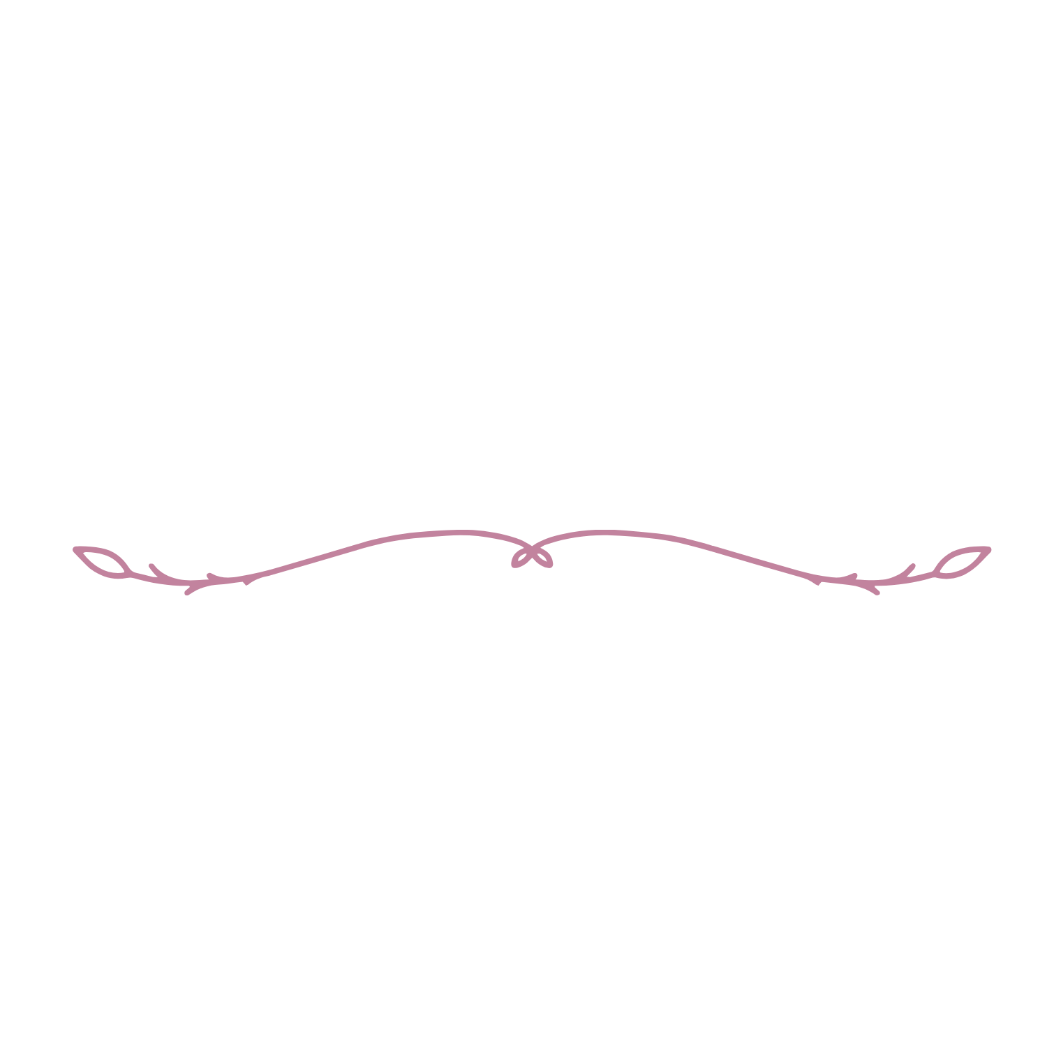 Elegant decorative pink vine border