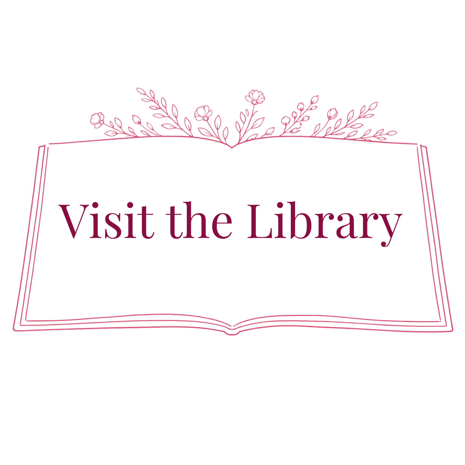 Book illustration with flowers