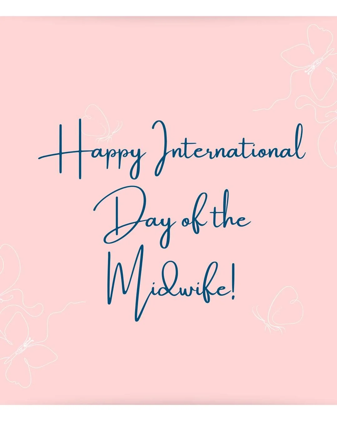 &ldquo;One Million More Midwives&rdquo; (this year&rsquo;s campaign theme for international day of the midwife). 

What a huge goal and yet so needed. I was lucky enough to have my babies in the care of the most wonderful midwives. I am forever grate