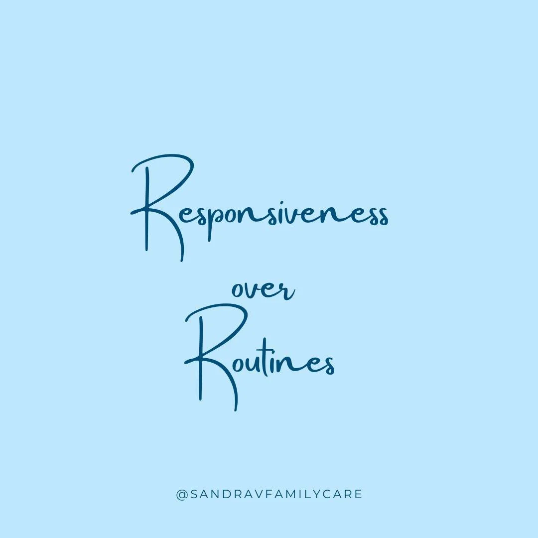 There seems to be a lot of pressure for parents to create routines for their little ones quite early on. But there is really no biological need for this. If you can focus on connection and responding to your baby as best you can, this is all your bab
