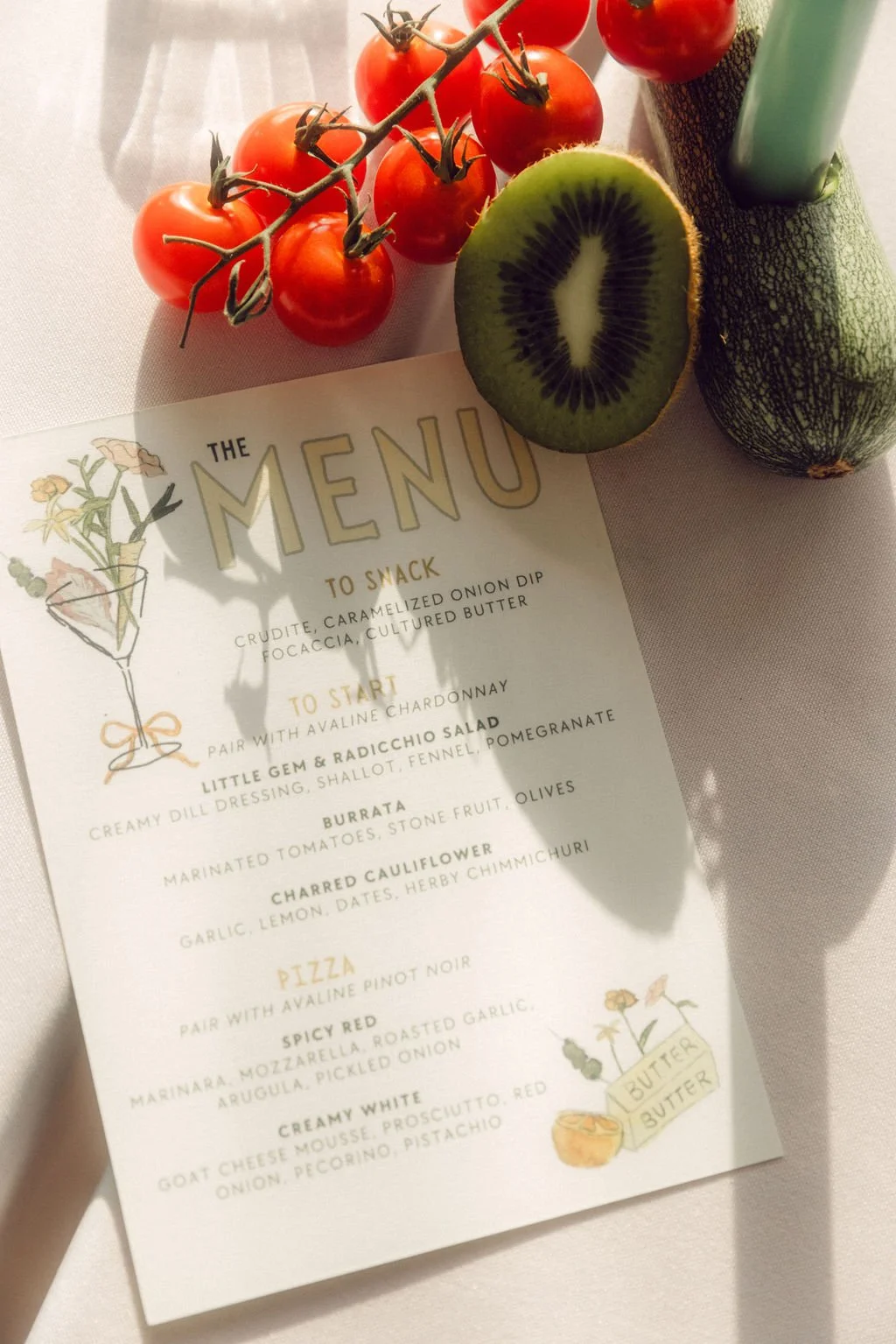 Spring Social - Dinner Menus