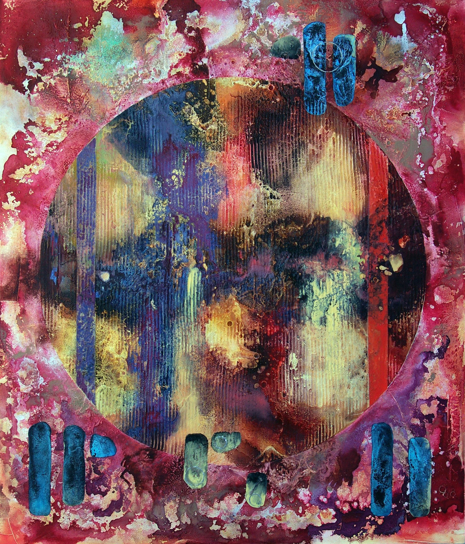 Self Similar Sphere #1, Revolution Series (212 cm x 182 cm) 2008